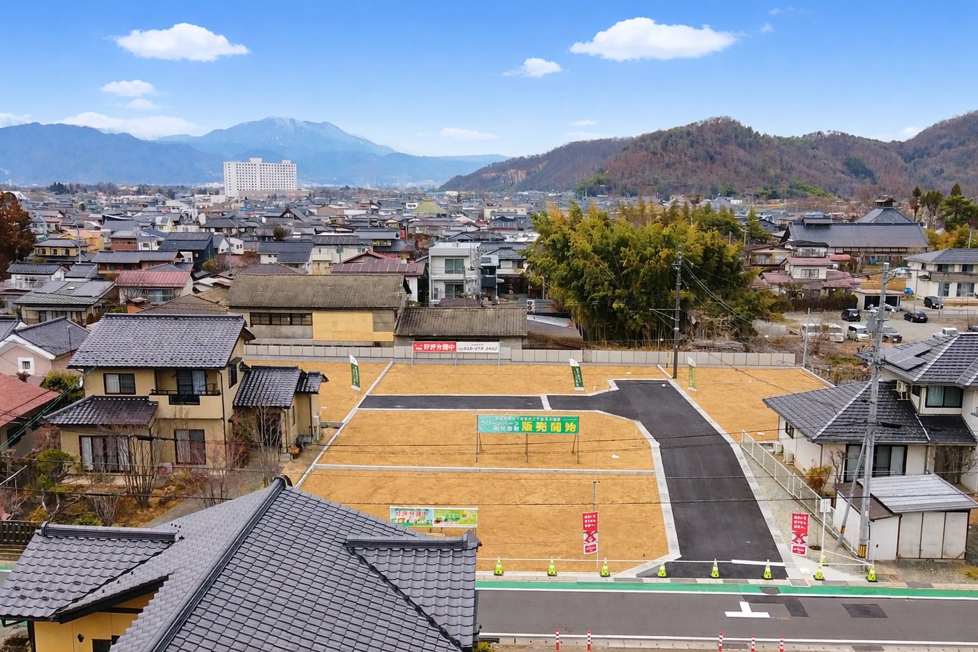 グリーンパーク松代田町 分譲地の全景