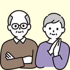 お悩みを持つ高齢者の方