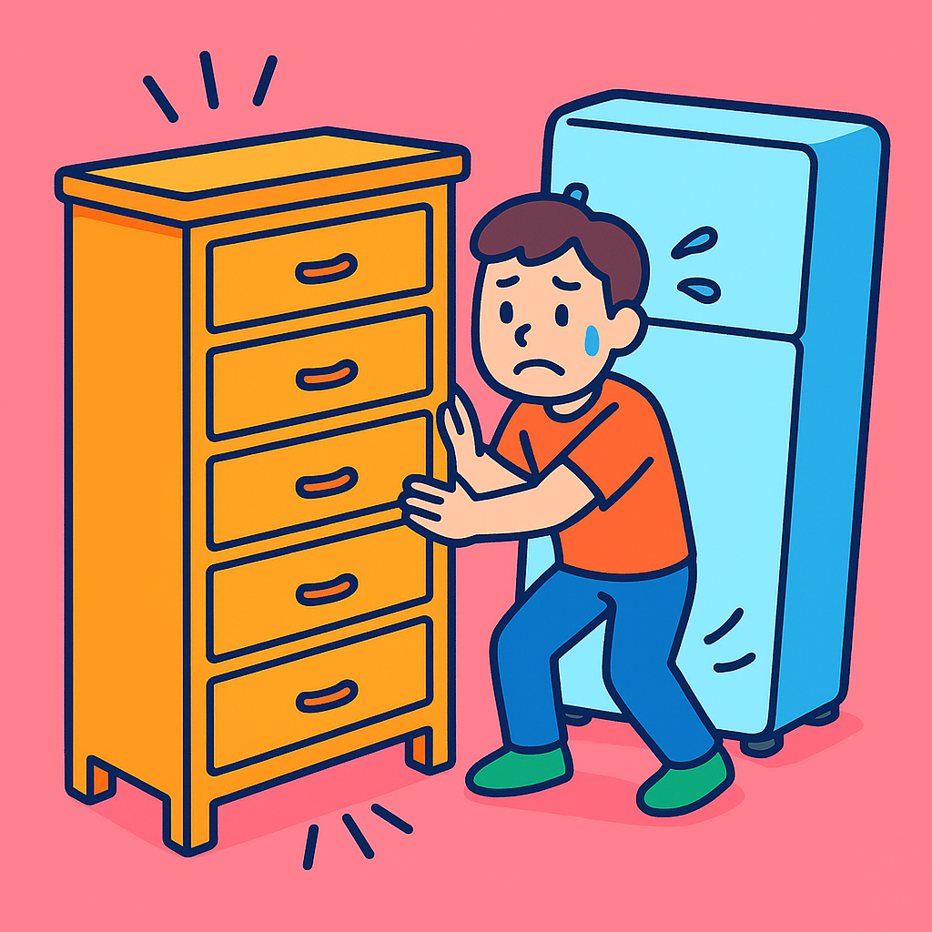 重い家具のイメージ